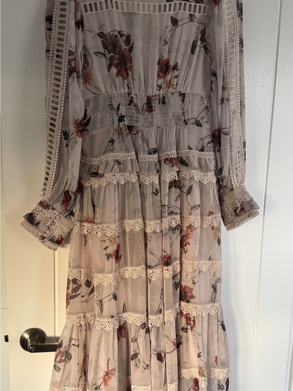 AllSaints Boho Maxi Dress in Light Gray - Picture 5 of 5